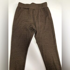 Kavu Brown Herring Bone  Patterned Leggings